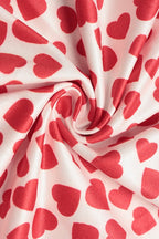 Vintage Tube Heart Print Split Midi Dress image 6