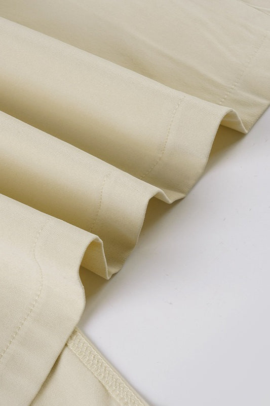 Knotted Waist Solid High-Slit Bodycon Skirt image 4