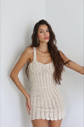 Hollow Out Knit Cami Boho Dress image 1
