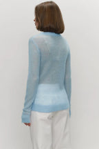 Mohair Round Neck Knit Top image 12