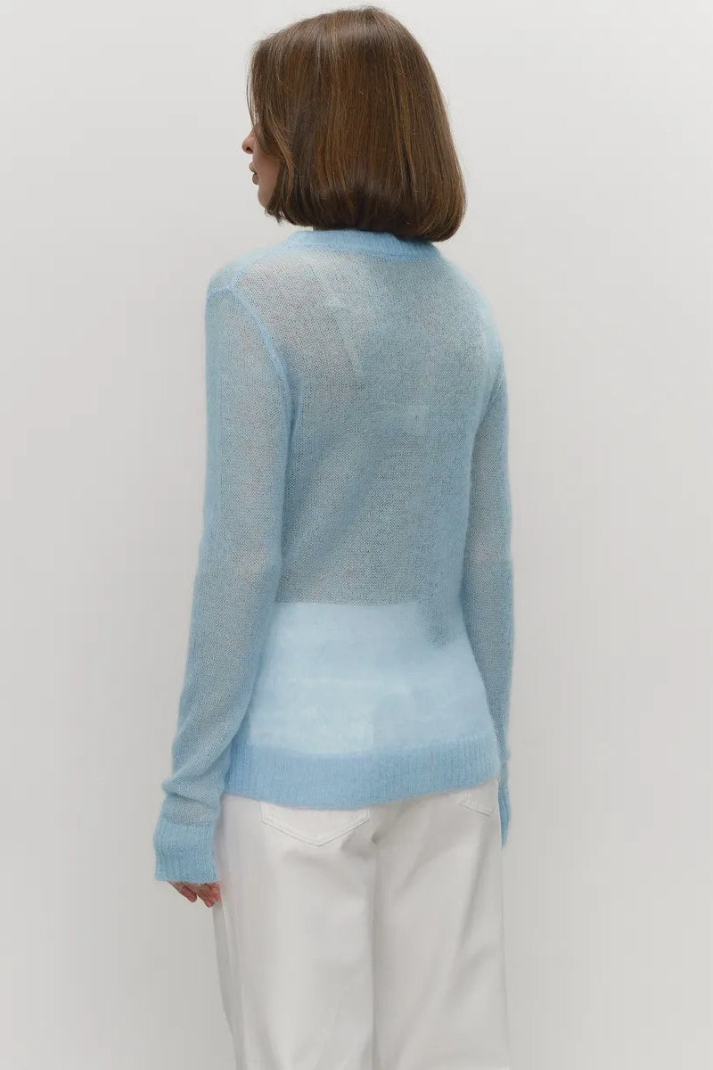 Mohair Round Neck Knit Top image 12