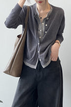 Color Block Layered Cardigan image 6