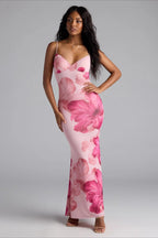 Cami Floral Print Bodycon Maxi Dress image 2