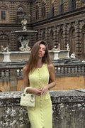 Slim Fit Button Knit Maxi Dress image 2