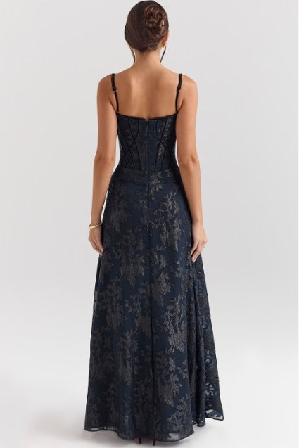 Spaghetti Strap Chiffon Floral Formal Dress image 7