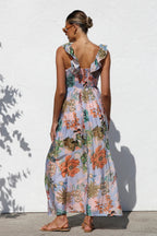V Neck Swing Print Cami Maxi Dress image 7