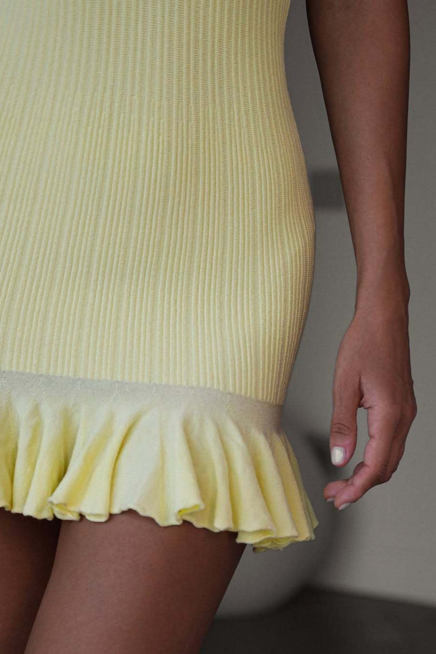 Sweet Ribbed Short Sleeve Mini Dress image 5