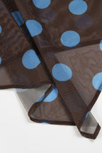 Colorblock Polka Dot Mesh Two Pieces Set image 3