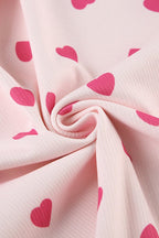 Pink Heart Color Block Two Piece Set image 6