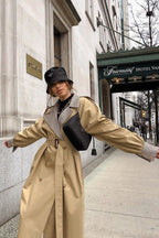 Vintage Paneled Double-Breasted Trench Coat image 3