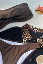 Solid High Waist Bikini Set image 4