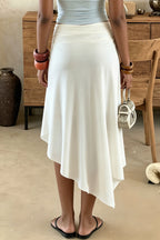 Elegant Floral Irregular Mesh Skirt image 3