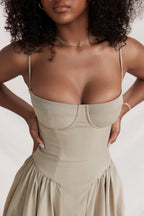 Elegant Vintage Cami Bodycon Midi Dress image 9