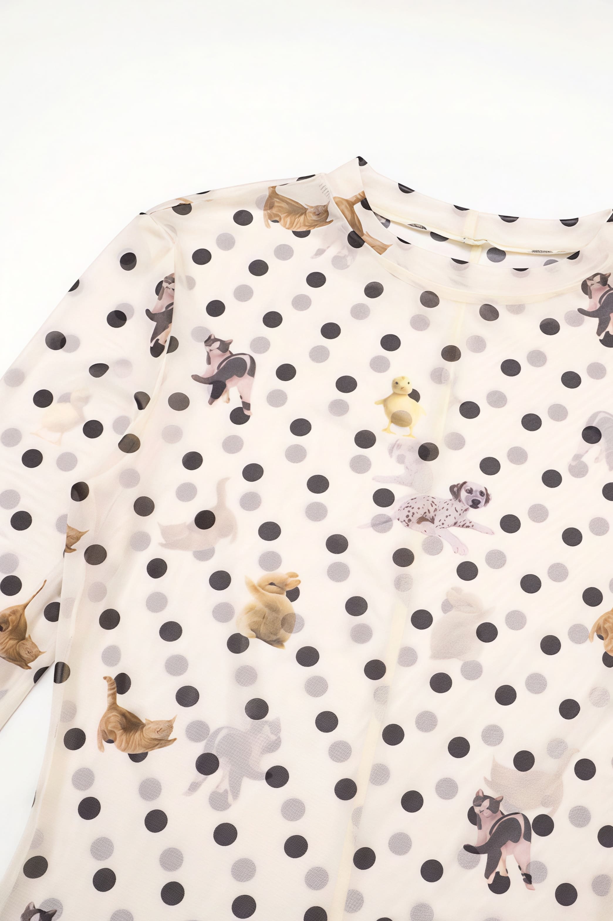 Slim Fit Short Length Animal Print Blouse image 4