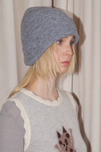 Solid Color Double Layer Soft Wool Knitted Hat image 2