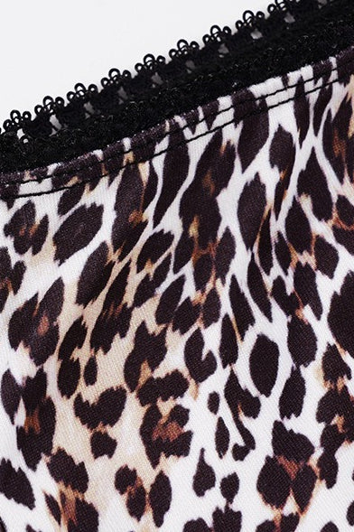 Low Waist Leopard Mesh Midi Skirt image 8