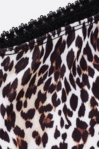 Low Waist Leopard Mesh Midi Skirt image 8