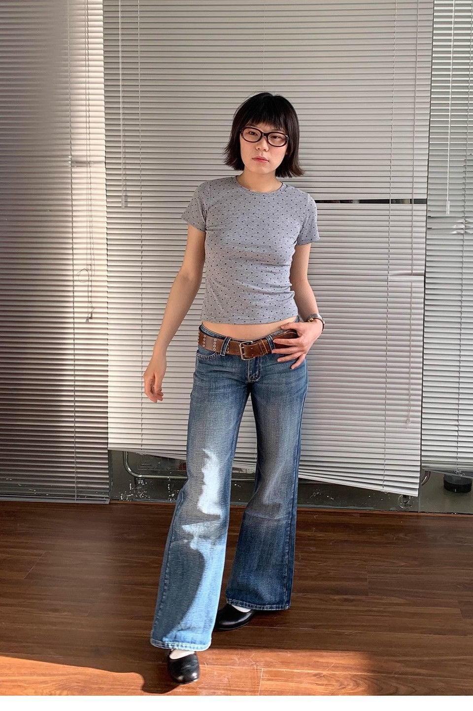 Low Rise Vintage Flare Jean image 5