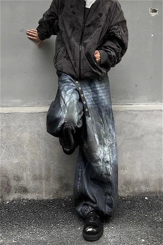 Retro Y2K High Waist Wide Leg Jeans image 4