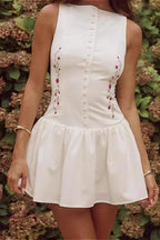 Fitted Embroidered Boho Dress image 1
