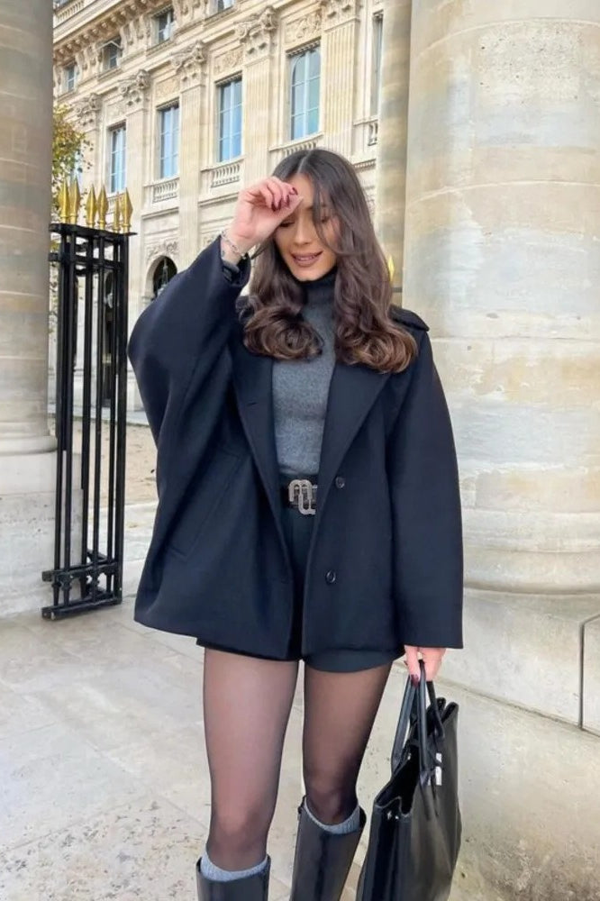 Relaxed Fit Short Wool Blend Jacket image 7