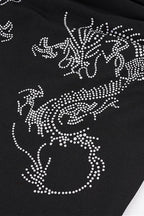 Y2K Drape Dragon Print Halter Top image 7
