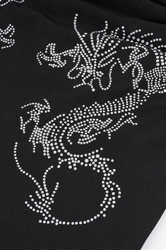 Y2K Drape Dragon Print Halter Top image 7