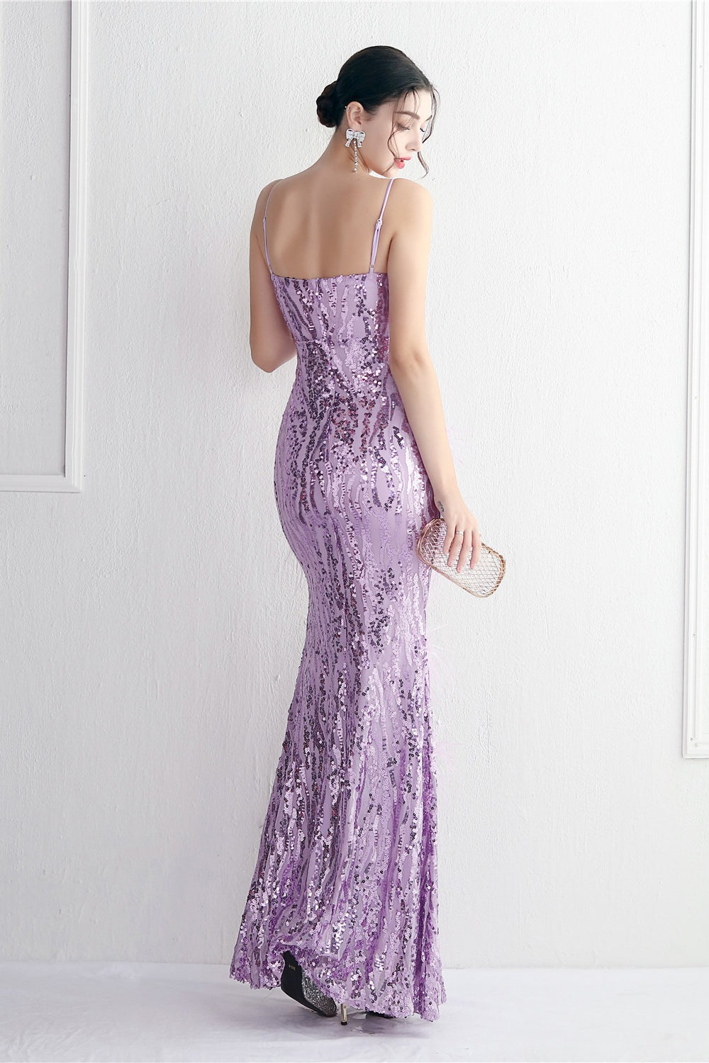Intricate Beadwork Figure Hugging Gown Formal Dress image 29