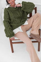 Vintage Chunky Knit Cable Sweater image 16