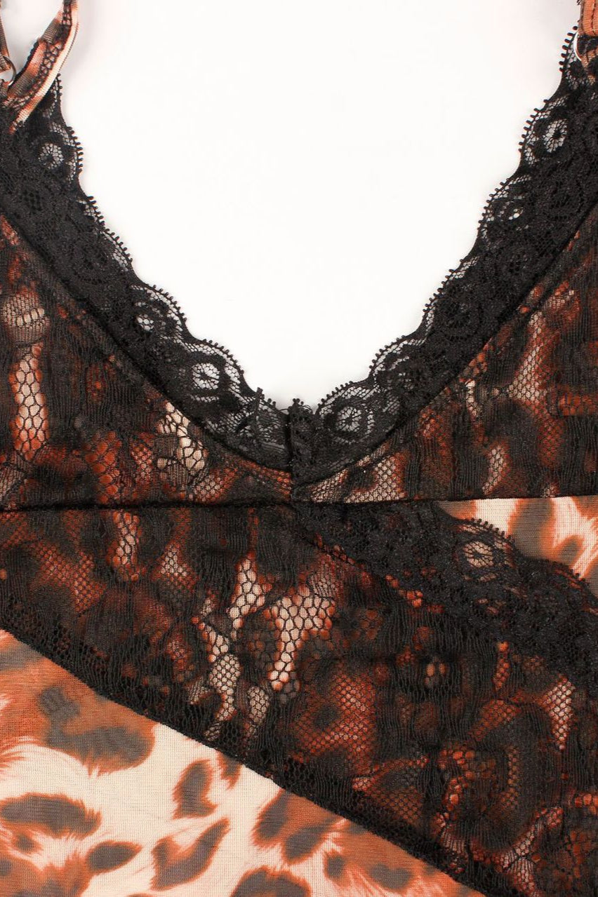 Lace Sheer Strapless Bodycon Maxi Dress image 4