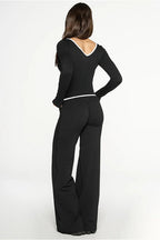 Color Block Casual Slim Three Piece Set image 5