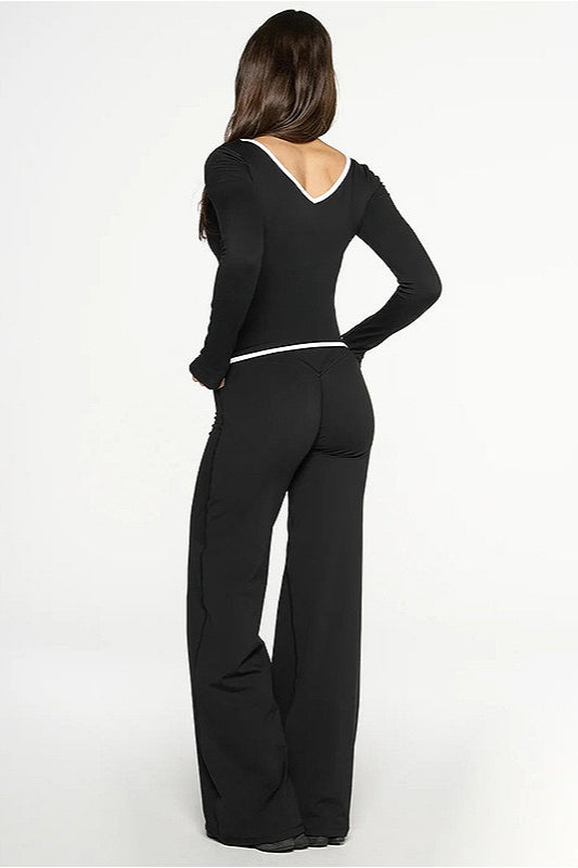 Color Block Casual Slim Three Piece Set image 5