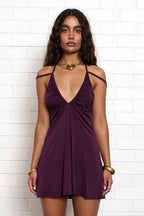Cami Cutout Back Tie Ruched Mini Dress image 2
