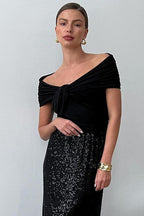 Elegant Chic Off Shoulder Twist Blouse image 9