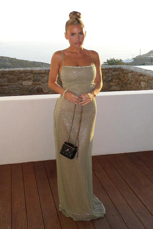 Sequin Strappy Party Dress image 2