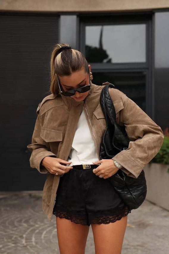 Retro Suede Short Length Jacket image 3