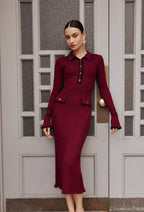Knit Bodycon Elegant Maxi Dress image 6