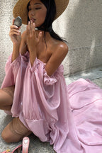 Flowy Tulip Asymmetrical Hem Bandeau Mini Dress image 6