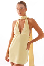 Deep V Backless Ribbon Cocktail Dress image 20