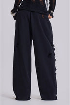 Street Style Loose Ripped Pants image 6