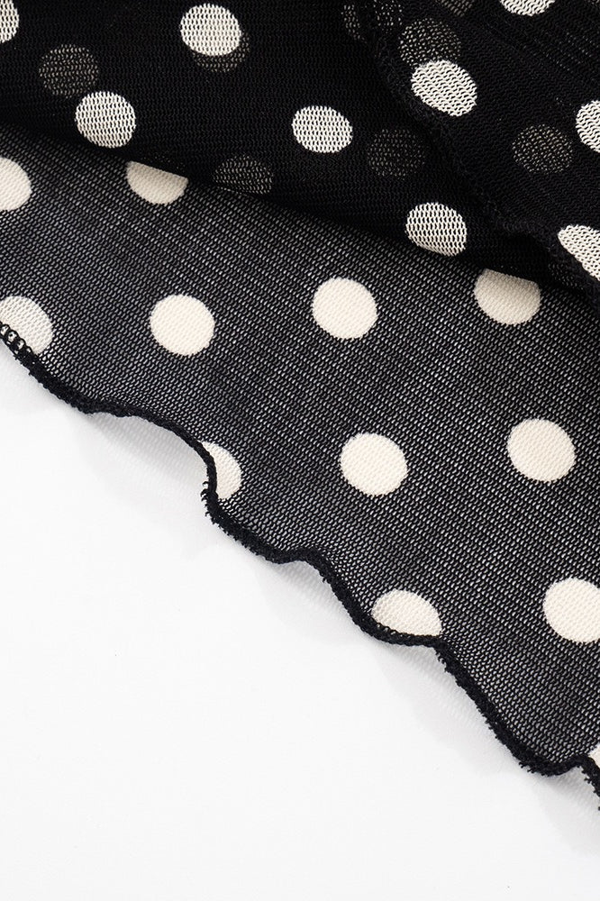 Polka Dot Sleeveless Top Two Pieces Set image 4