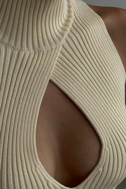 Ribbed Cutout Knit Top image 2