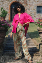 Loose Fit Striped Casual Pants image 1