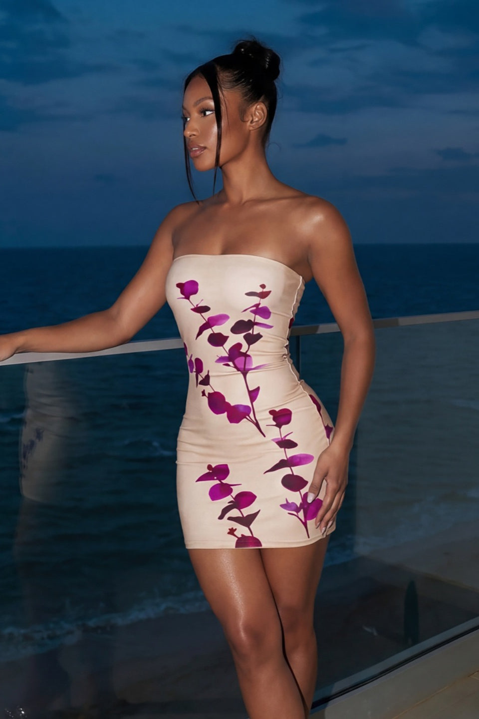 Tube Printed Slim Mini Dress image 3