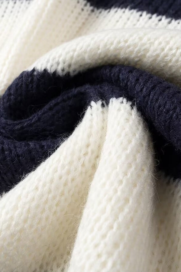 Streetwear Striped Crewneck Casual Stylish Sweater image 5