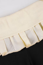 Ruffle Fold Waist Knit Flared Pants image 6