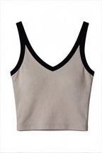 Chic V Neck Slim Ribbed Cami Top image 4