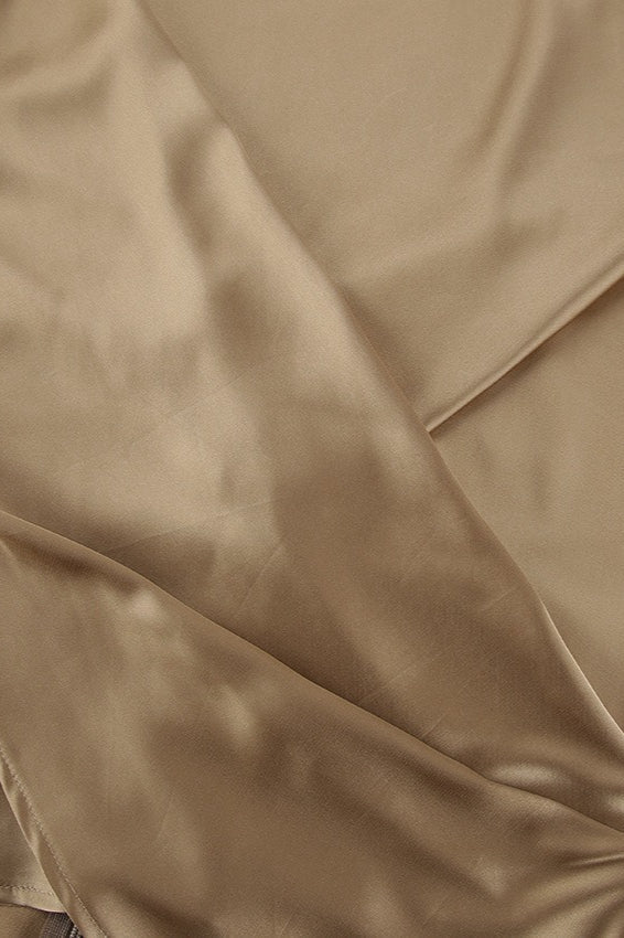 Satin Crew Neck Pullover Blouse image 3