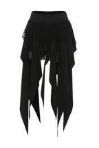 Chic Color Block Drape Tie Asymmetric Skirt image 9