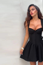 Floral Jacquard A-Line Backless Bow Party Dress image 6